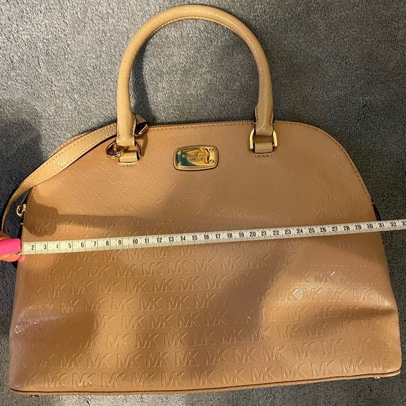 Light Pink/Beige MK Satchel Purse - Picture 11 of 12